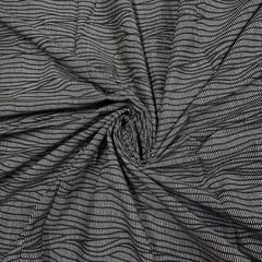 Black Color Cotton Cambric Printed Fabric