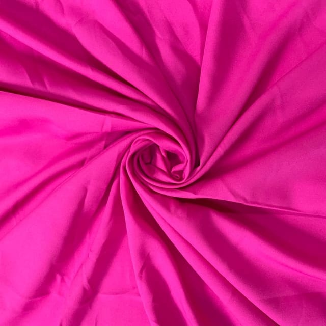 Pink Color Dyed Poly Crepe Fabric (N201)