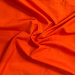 Orange Color Dyed Poly Crepe Fabric (N748)