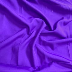 Royal Purple Color Dyed Poly Crepe Fabric