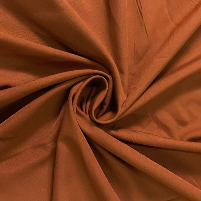 Brown Color Dyed Poly Crepe Fabric (N112D)