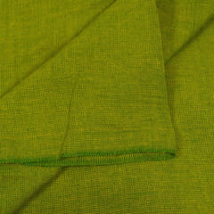 Green Color Super soft Rayon Dobby Checks fabric(1.40 Meter Piece)