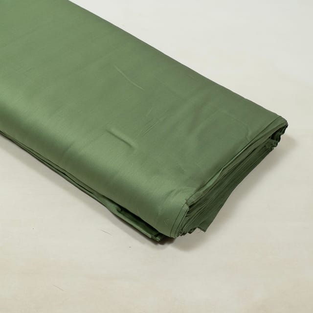 Green Color Zara Cotton Silk Fabric