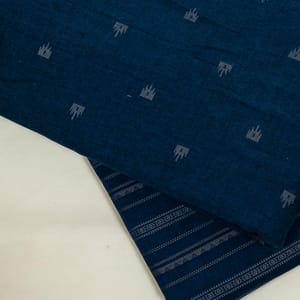 Blue Color Cotton Dobby Fabric Set (5 Mtr.)