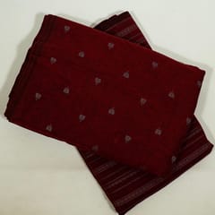 Maroon Color Cotton Dobby Fabric Set (5 Mtr.)