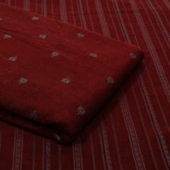 Maroon Color Cotton Dobby Fabric Set (5 Mtr.)