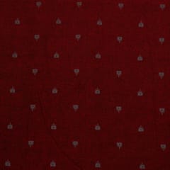 Maroon Color Cotton Dobby Fabric Set (5 Mtr.)