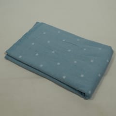 Denim Blue Color Cotton Dobby Fabric