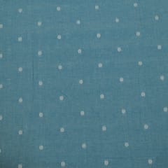 Denim Blue Color Cotton Dobby Fabric