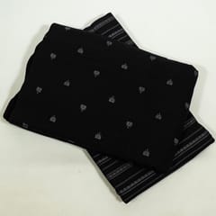 Black Color Cotton Dobby Fabric Set (5 Mtr.)