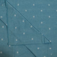 Denim Blue Color Cotton Dobby Fabric