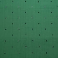 Green Color Cotton Dobby Fabric Set (5 Mtr.)