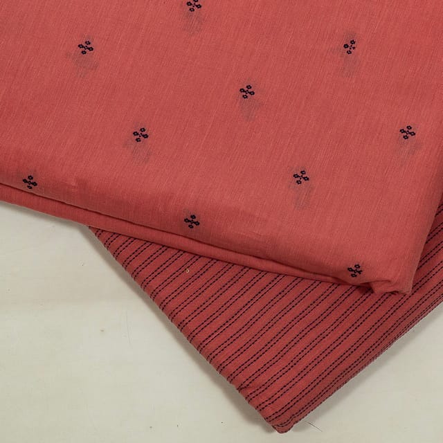 Gajree Color Cotton Dobby Fabric Set (5 Mtr.)