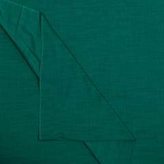 Rama Green Color Rayon Slub Fabric