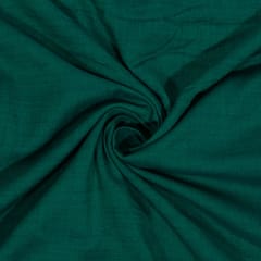 Rama Green Color Rayon Slub Fabric