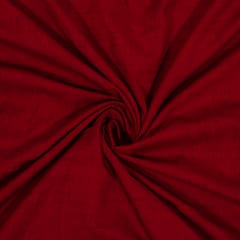 Red Color Rayon Slub Fabric