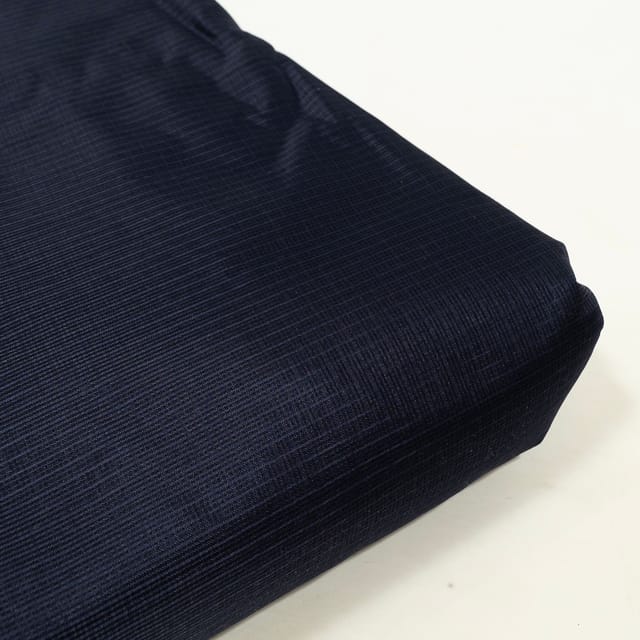 Navy Blue Color Kota Doria Fabric