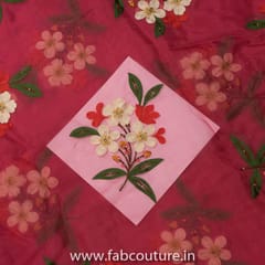 Organza Embroidered Fabric (1.7mtr Piece)