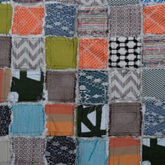 Multi Color Cotton Patchwork Jacquard Fabric