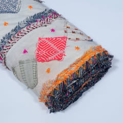 Multi Color Cotton Patchwork Jacquard Fabric