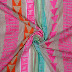 Multi Color Cotton Jacquard Fabric