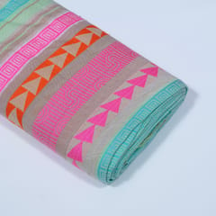 Multi Color Cotton Jacquard Fabric