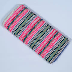 Multi Color Cotton Jacquard Fabric