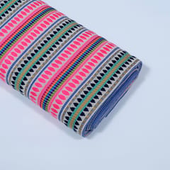 Multi Color Cotton Jacquard Fabric