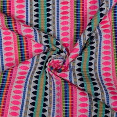 Multi Color Cotton Jacquard Fabric