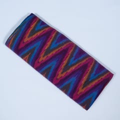 Multi Color Cotton Ikat Fabric