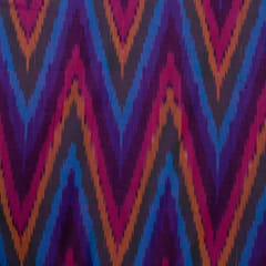 Multi Color Cotton Ikat Fabric