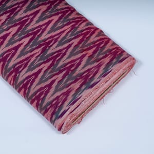 Multi Color Cotton Ikat Fabric