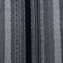 Black and Fawn Color Cotton Jacquard Fabric