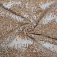 Beige Color Shaneel Jacquard Fabric