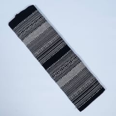 Black and Fawn Color Cotton Jacquard Fabric