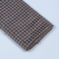 Beige Color Tweed Fabric