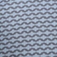 White and Grey Color Poly Cotton Jacquard Fabric