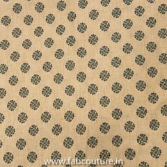 Cream Cotton Flex Printed Fabric (85Cm Piece)