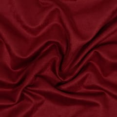 Maroon color Knitted Suede Fabric