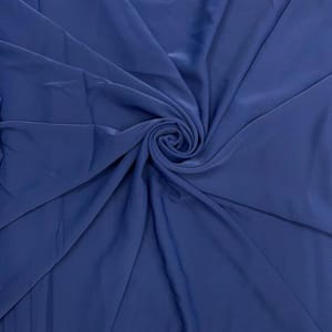 Navy Blue Color Luxury Georgette Lyrca Fabric (N90D)