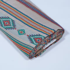 Multi Color Cotton Jacquard Fabric