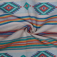 Multi Color Cotton Jacquard Fabric