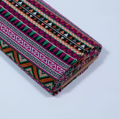 Multi Color Poly Cotton Jacquard Fabric