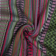 Multi Color Cotton Acrylic Jacquard Fabric