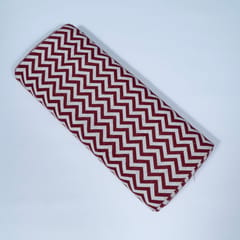 Maroon Color Cotton Jacquard Fabric