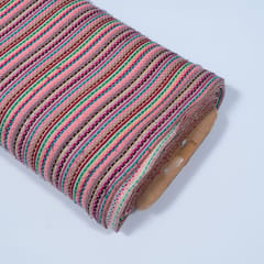 Multi Color Cotton Jacquard Fabric