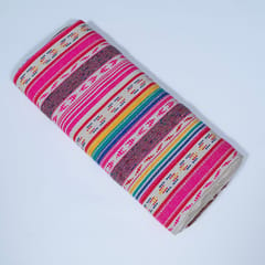 Multi Color Cotton Jacquard Fabric