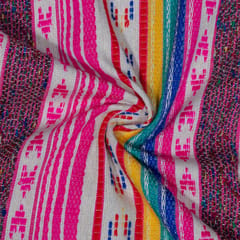 Multi Color Cotton Jacquard Fabric