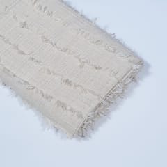 Off White Color Cotton Jacquard Fabric