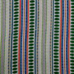 Multi Color Cotton Acrylic Jacquard Fabric